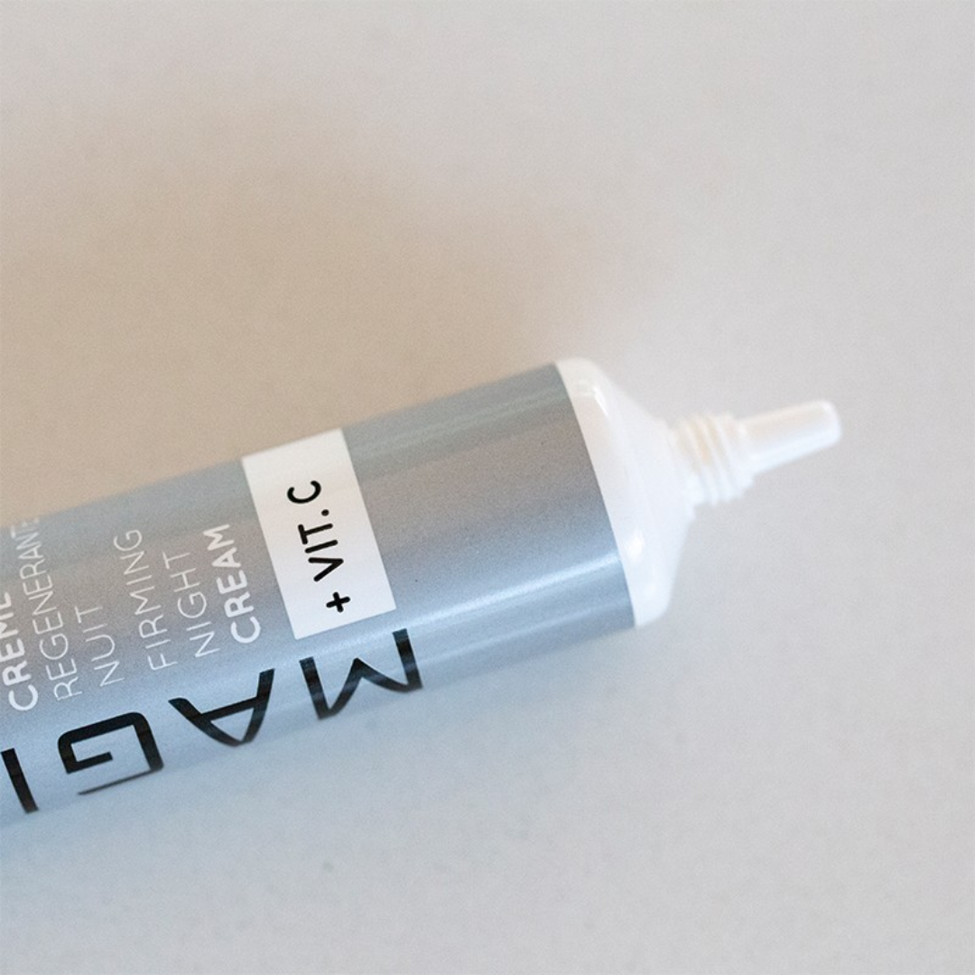 Magiclear Swiss creme de nuit regenerante vit C, lisse et hydrate, routine anti-age visage, achat sur rivieracosmedics.com