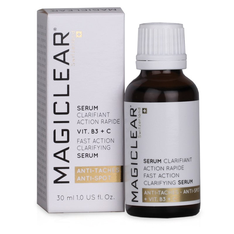 Routine Magiclear duo serum creme clarifiants, soin visage eclat et teint uniforme, vente en France Riviera Cosmedics